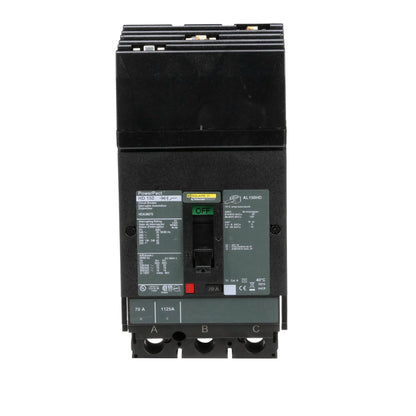 Square D HDA36070 Circuit Breaker | 600V 70A 3P 18kA@480V I-Line Style Plug-In Powerpact