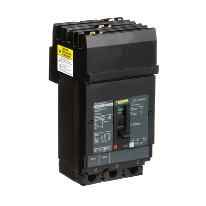 Square D HDA36100 Circuit Breaker | 600V 100A 3P 18kA@480V I-Line Style Plug-In Powerpact
