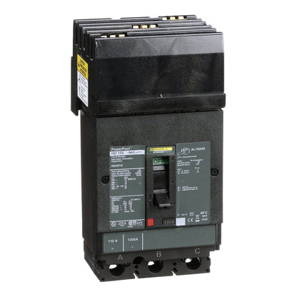 Square D HDA36110 Circuit Breaker | 600V 110A 3P 18kA@480V I-Line Style Plug-In Powerpact