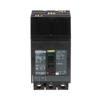 Square D HDA36125 Circuit Breaker | 600V 125A 3P 18kA@480V I-Line Style Plug-In Powerpact