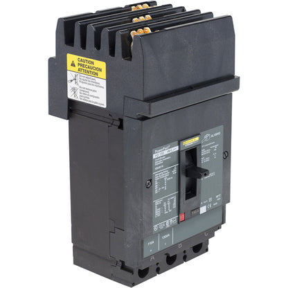Square D HDA36150U31X Molded Case Circuit Breaker | 600V 150A 3P 18kA@480V I-Line Plug-In Powerpact