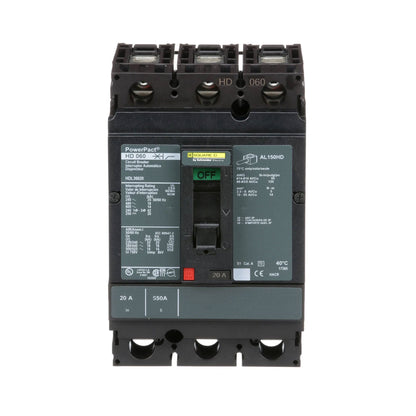 Square D HDL36020 Circuit Breaker | Powerpact HDL 600V 20A