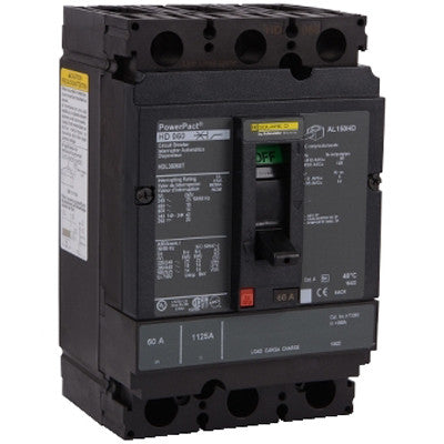 Square D HDL36060U31X Circuit Breaker | 600V 60A 3P 18kA@480V Feed-Thru Powerpact