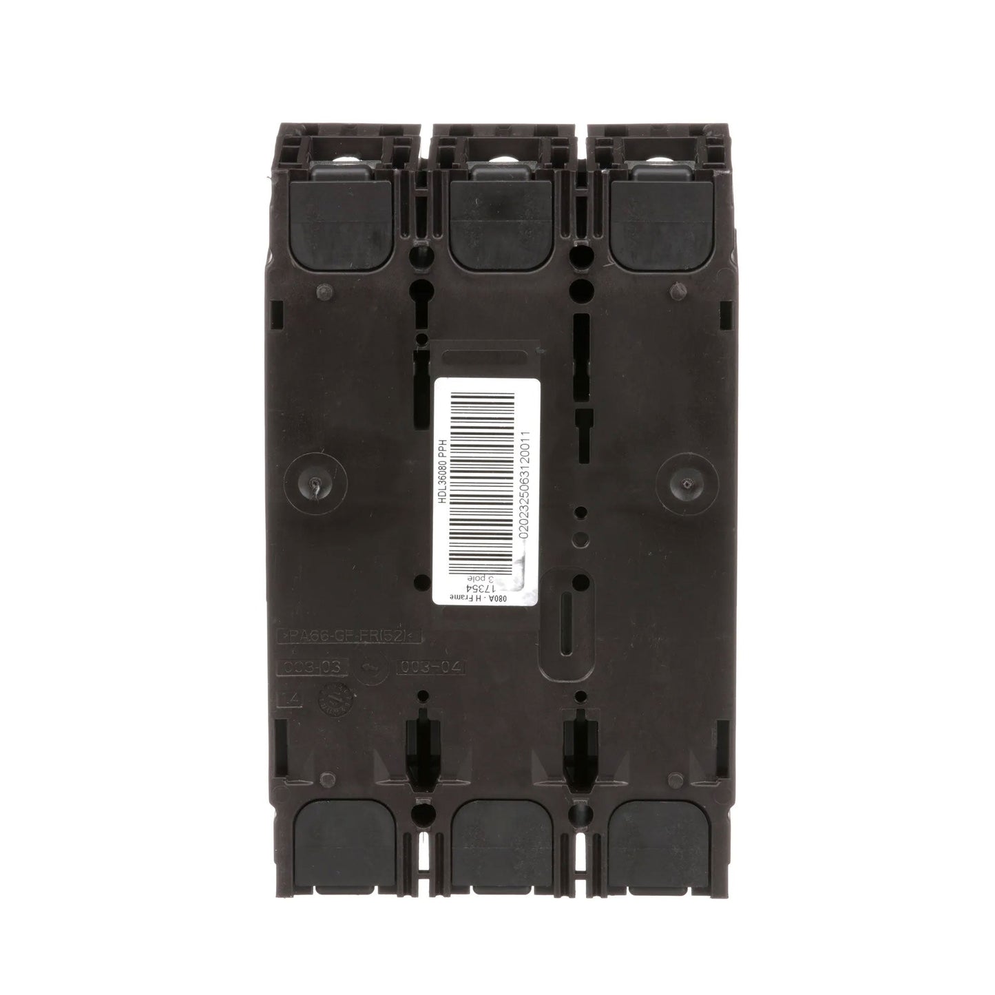 Square D HDL36080 Circuit Breaker | 600V 80A 3P 18kA@480V Bolt-On Powerpact