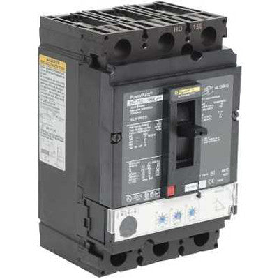 Square D HDL36100U31X Circuit Breaker | 600V 100A 3P Feed-Thru Powerpact