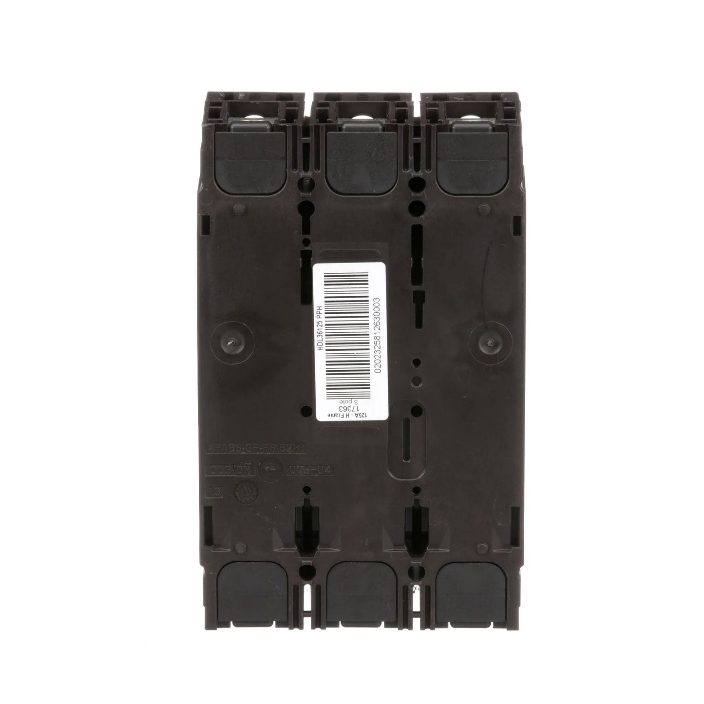 Square D HDL36125 Circuit Breaker | 600V 125A 3P 18kA@480V Feed-Thru Powerpact