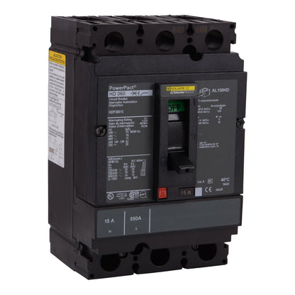 Square D HDP36060 Circuit Breaker | 600V 60A 3P 18kA@480V Bolt-On Powerpact