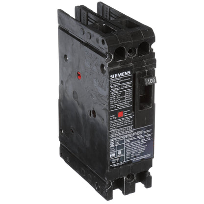 Siemens HED42B100 Molded Case Circuit Breaker | 480V 100A 2P 42kA@480V Lug In Panelboard Sentron Series