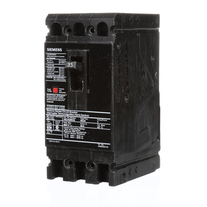 Siemens HED43B035 Molded Case Circuit Breaker | 480V 45A 3P 42kA@480V Lug In Panelboard Sentron Series