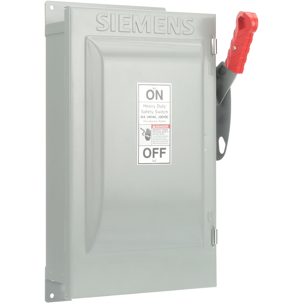 Siemens HF222J Disconnect | 240V 60A 1PH 2P Fusible VBII Series
