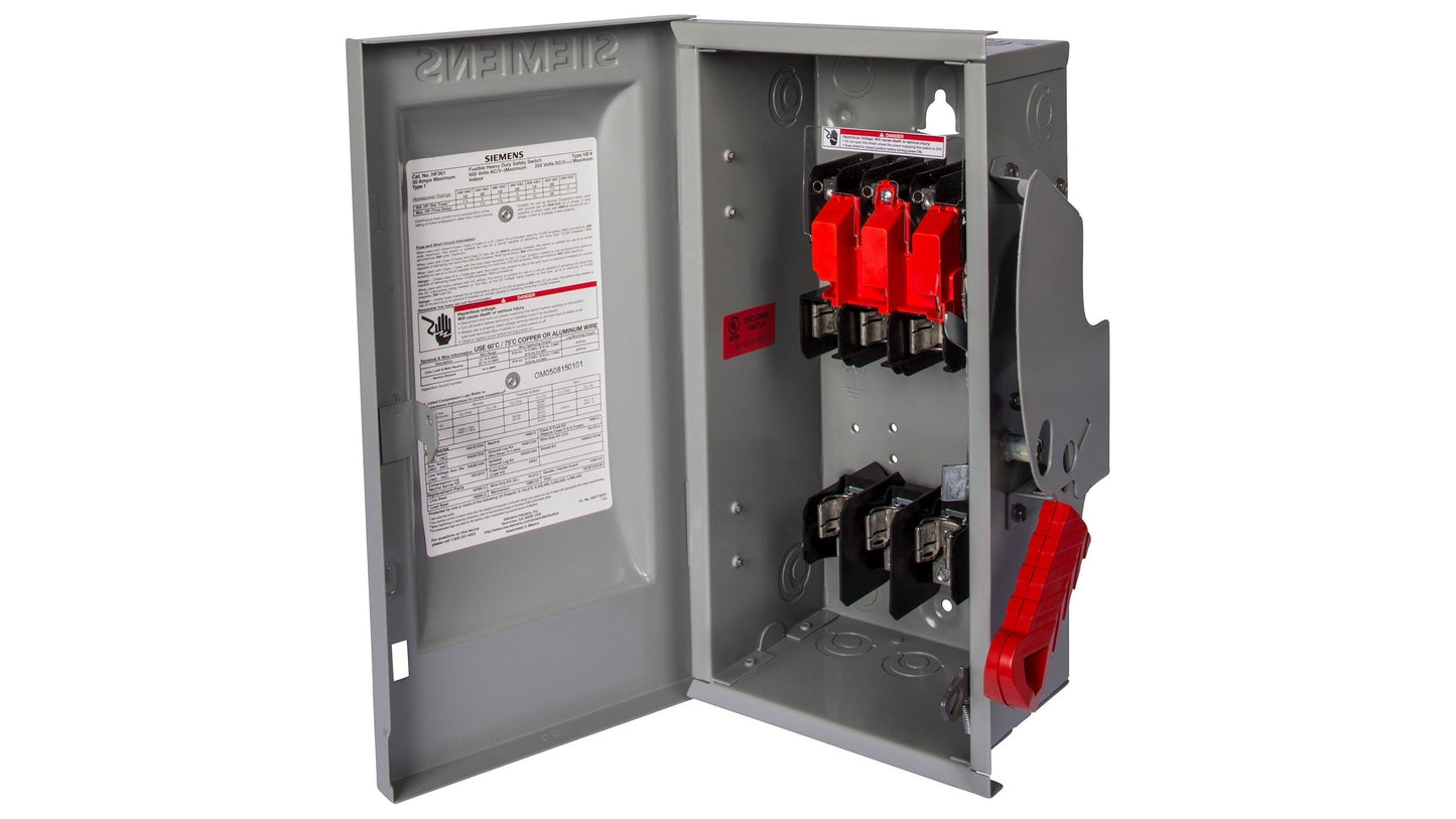 Siemens HF224N Disconnect Switch | 240VAC 200A 1P 2Pole Fusible VBII Series