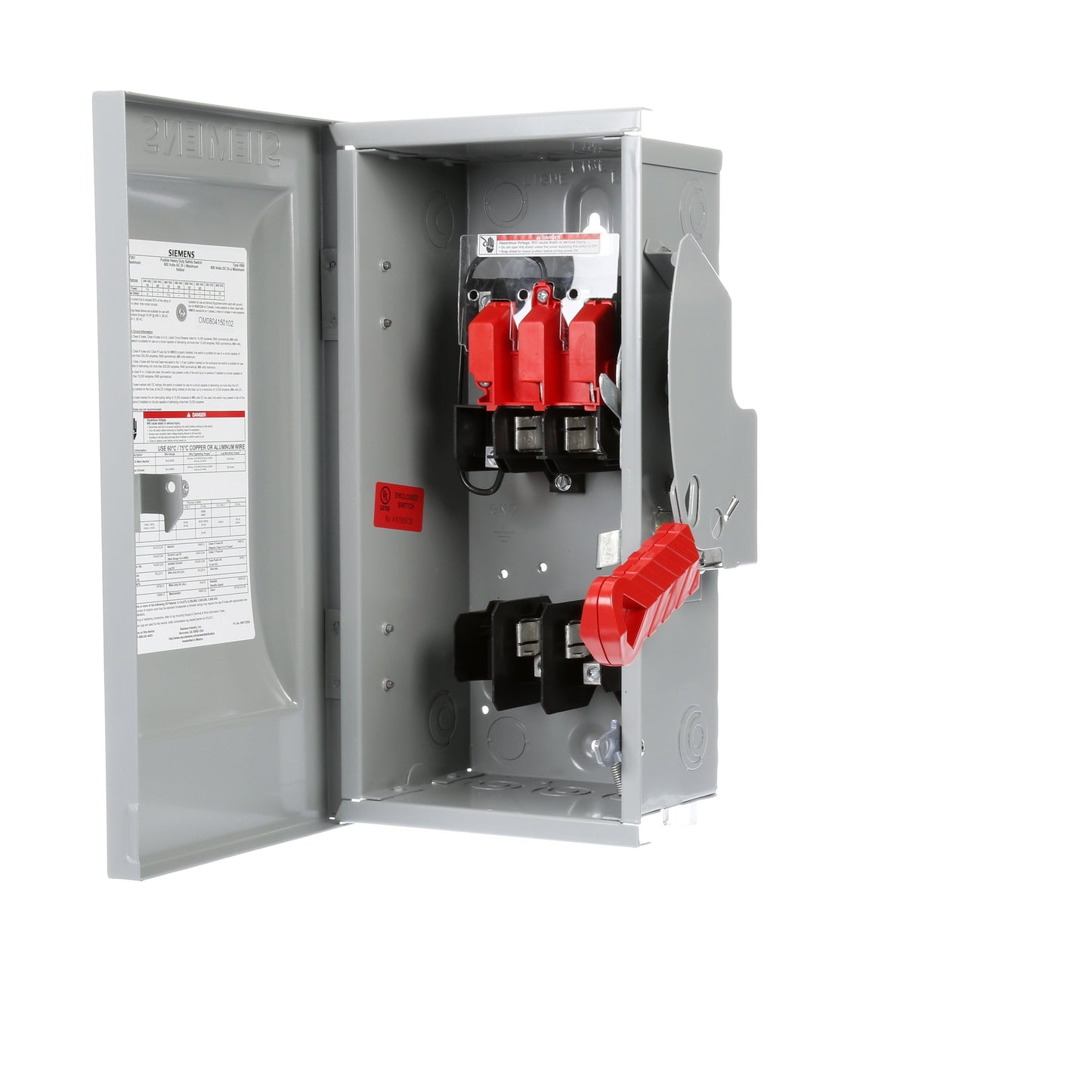 Siemens HF261 Disconnect Switch | 600V AC 30A 1 Phase 2 Pole Fusible VBII Series