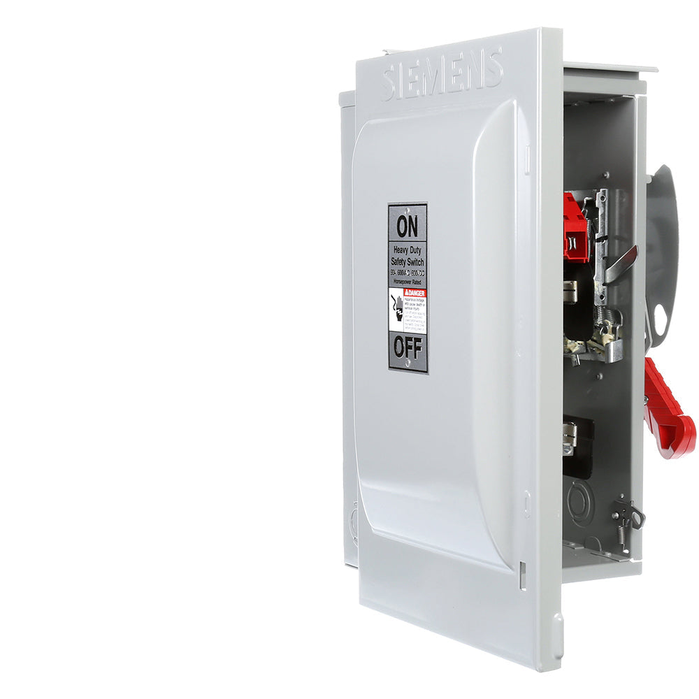 Siemens HF262R Disconnect Switch | 600V AC 60A 1-Phase 2-Pole Fusible VBII Series