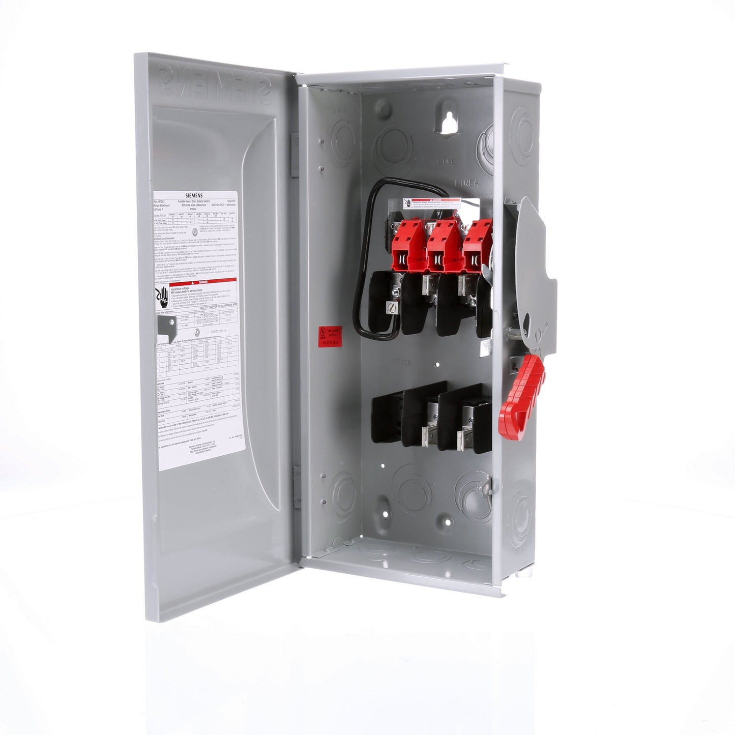 Siemens HF263 Disconnect | 600V AC 100A 1-Phase 2-Pole Fusible VBII Series