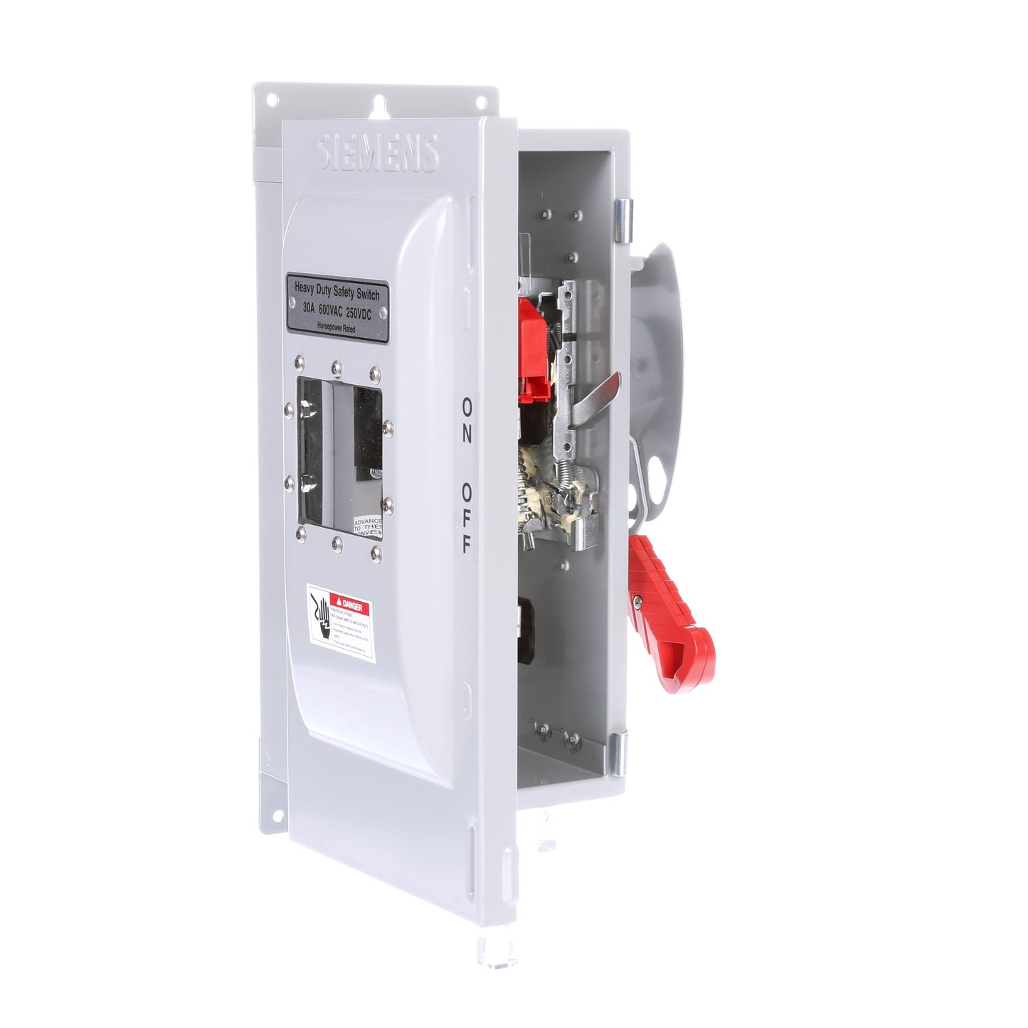 Siemens HF361JW Disconnect Switch | 600V AC 30A 3P 3W Fusible 200kA@600V NEMA 12 PAF