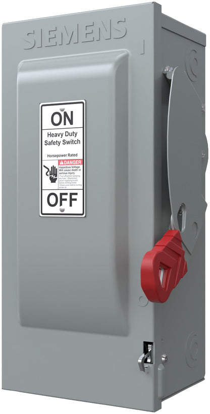 Siemens HF361NR Disconnect Switch | 600V 30A 3P Fusible NEMA 3R VBII Series