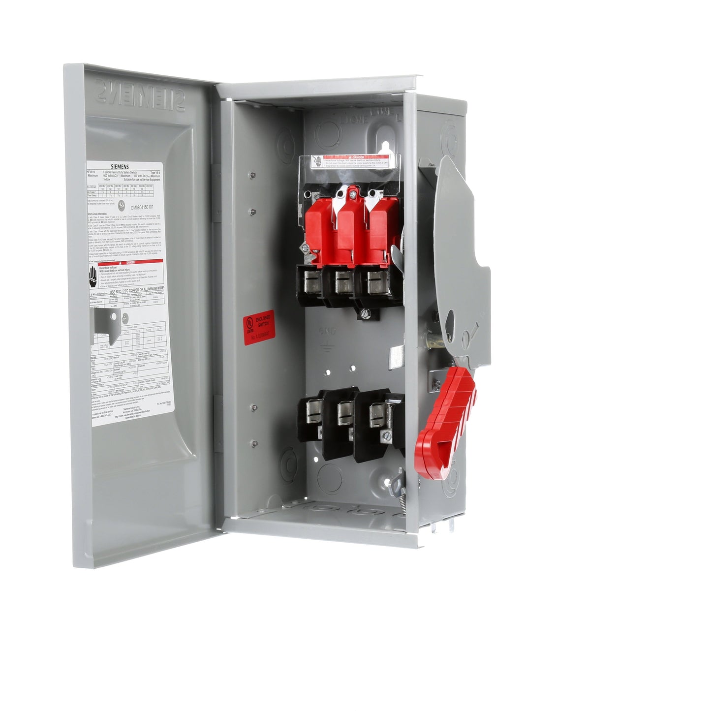 Siemens HF361N Disconnect Switch | 600V AC 30A 3P 3Pole Fusible 200kA@600V VBII Series