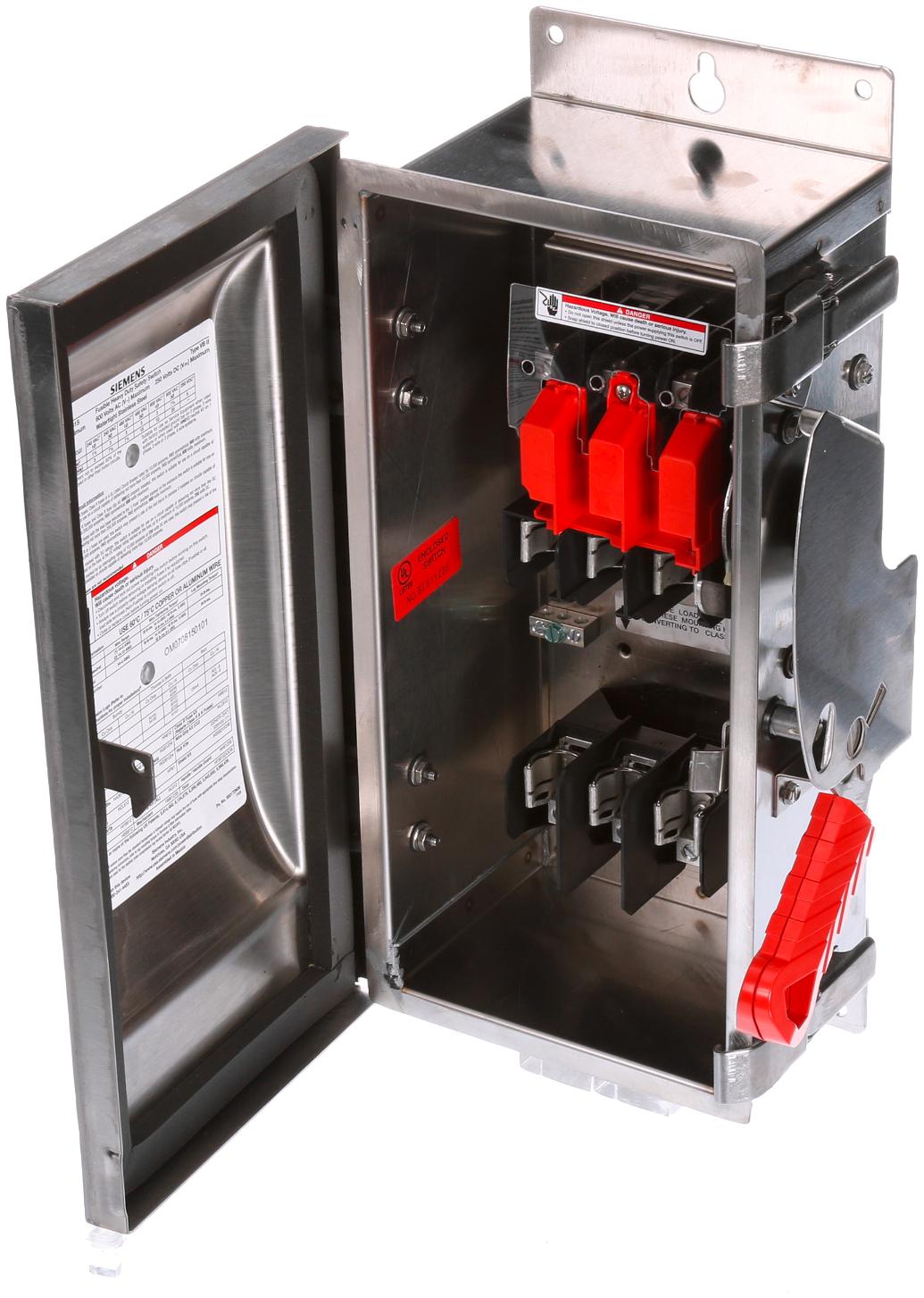 Siemens HF361S Disconnect Switch | 600V 30A 3P Fusible NEMA 4X VBII Series