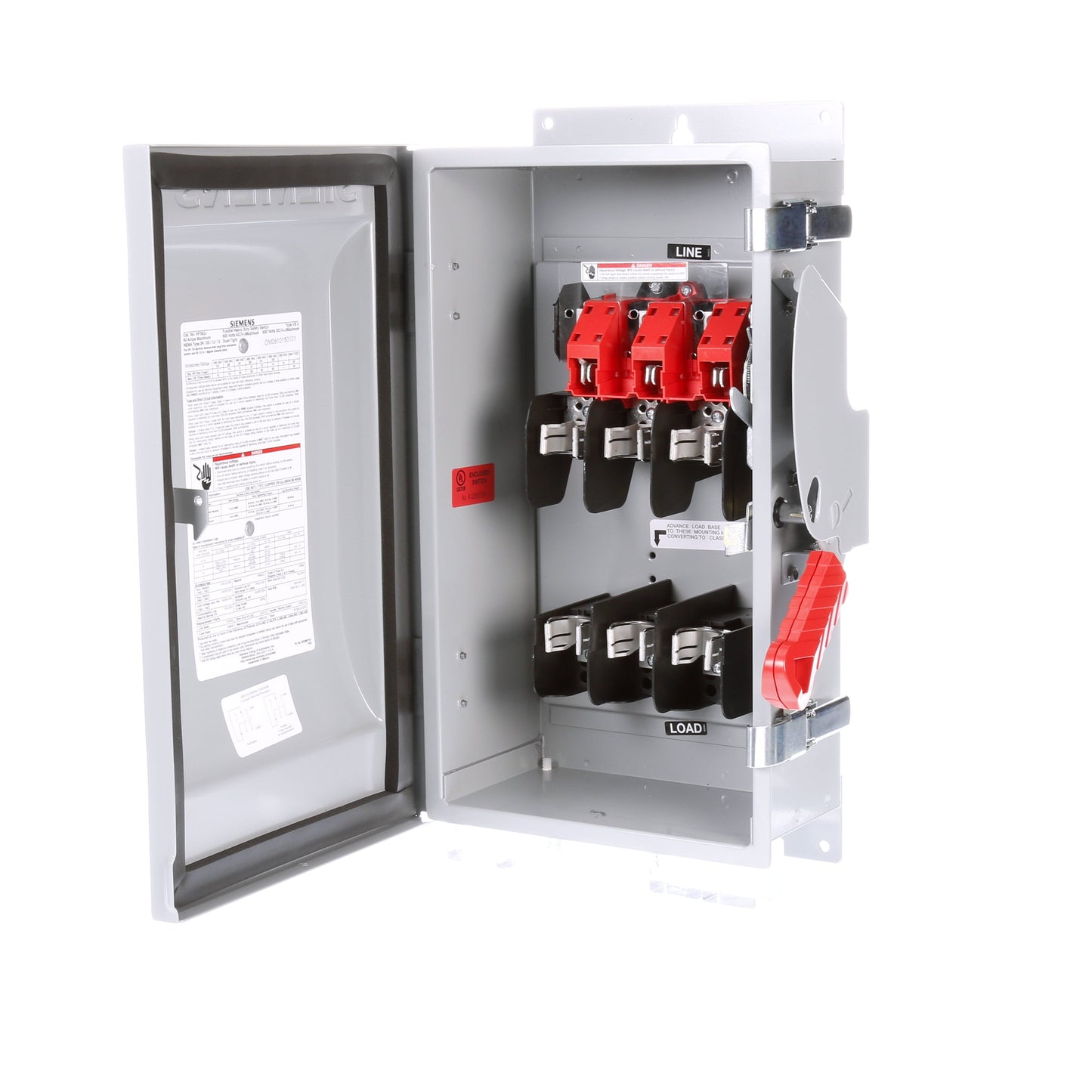 Siemens HF362J Disconnect | 600V AC 60A 3P 3Pole 200kA@600V Fusible NEMA 12 VBII Series