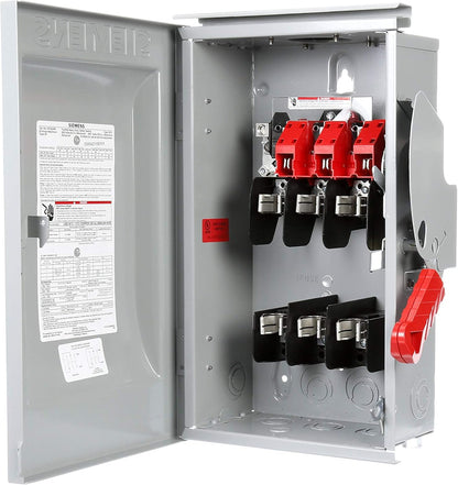 Siemens HF362NR Disconnect | 600V AC 60A 3P 3Pole Fusible 200kA@600V VBII Series