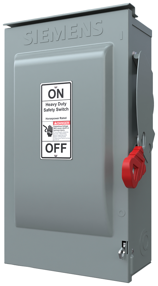 Siemens HF362NR Disconnect | 600V AC 60A 3P 3Pole Fusible 200kA@600V VBII Series