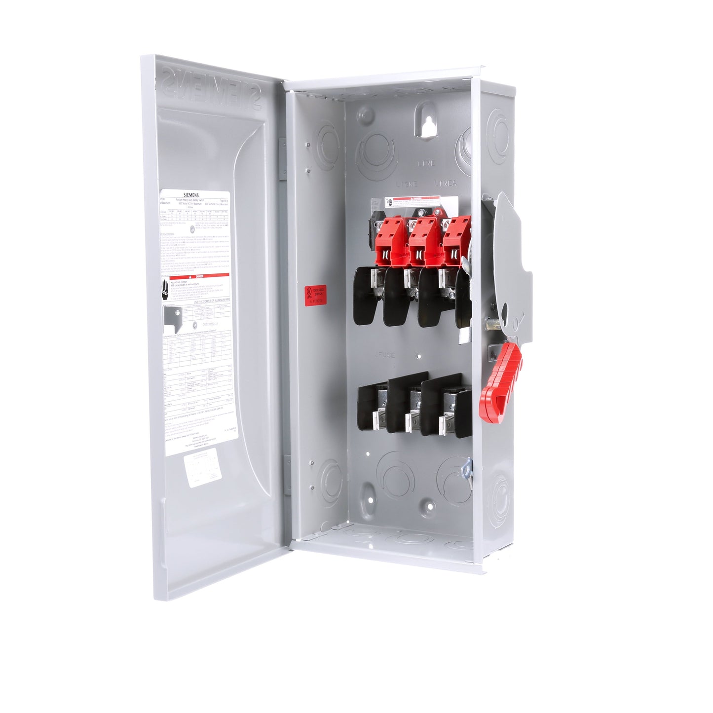 Siemens HF363 Disconnect Switch | 600V AC 100A 3P 3Pole Fusible 200kA@600V VBII Series