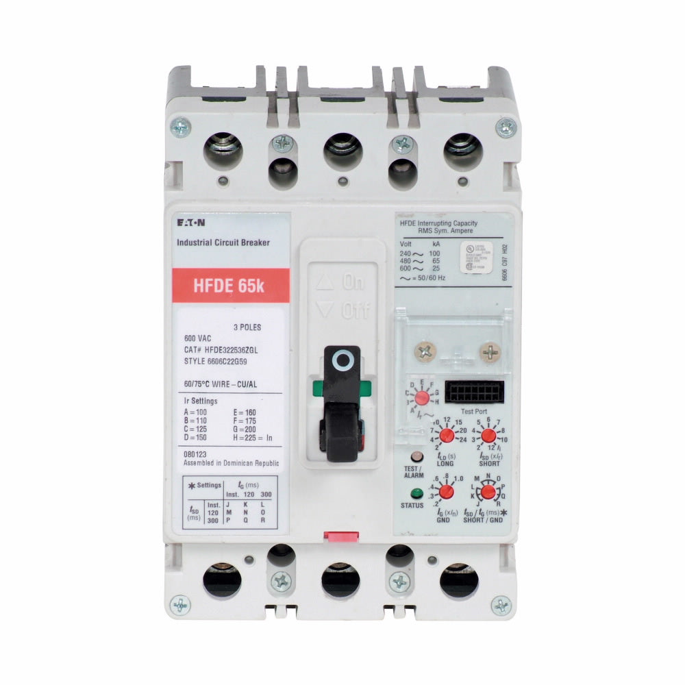 HFDE322532L - Eaton/ Cutler Hammer/ Westinghouse Feed-Thru 225 Amp 3 Pole Circuit Breaker - Essential Electric Supply