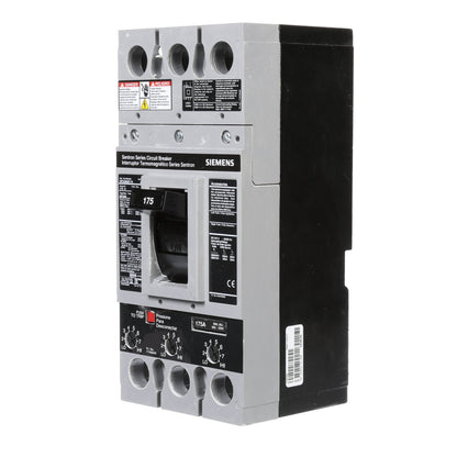 Siemens HFXD63B175 Circuit Breaker | 600V 175A 3P 65kA@480V Bolt-On Sentron Series