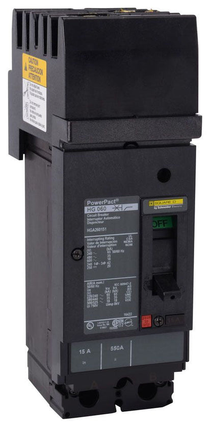 HGA260804 - Square D I-Line Style Plug-In 80 Amp 2 Pole Circuit Breaker - Essential Electric Supply