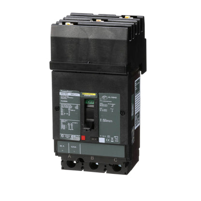 Square D HGA36040 Circuit Breaker | 600V 40A 3P 35kA@480V I-Line Plug-In Powerpact