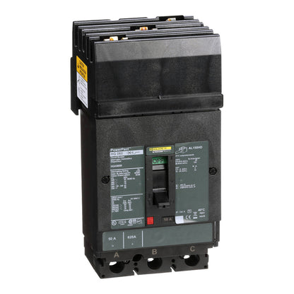 Square D HGA36050 Circuit Breaker | 600V 50A 3P 35kA@480V I-Line Style Plug-In Powerpact