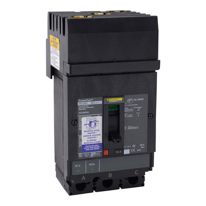Square D HGA36100U31X Circuit Breaker | 600V 100A 3P 35kA@480V Powerpact
