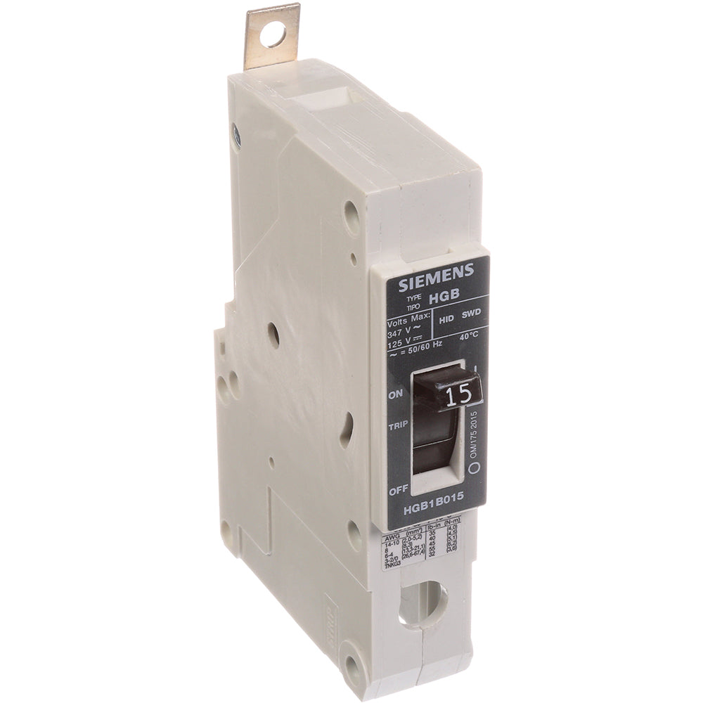 Siemens HGB1B015B Circuit Breaker | VL Series HGB 347V 15A