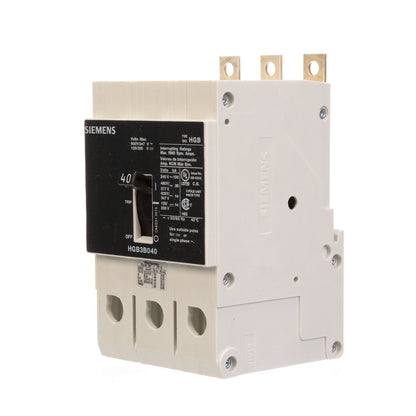 Siemens HGB3B040B Molded Case Circuit Breaker | 600V 40A 3P 100kA@240V Bolt-On VL Series