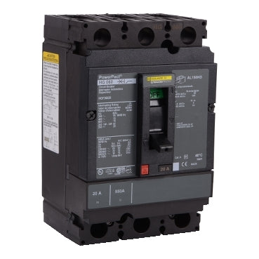 HGF36025 - Schneider Electric/ Square D Bolt-On 25 Amp 3 Pole Circuit Breaker - Essential Electric Supply