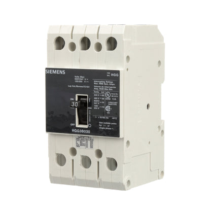 Siemens HGG3B030L Molded Case Circuit Breaker | 600V 30A 3P 35kA@480V Feed-Thru VL Series