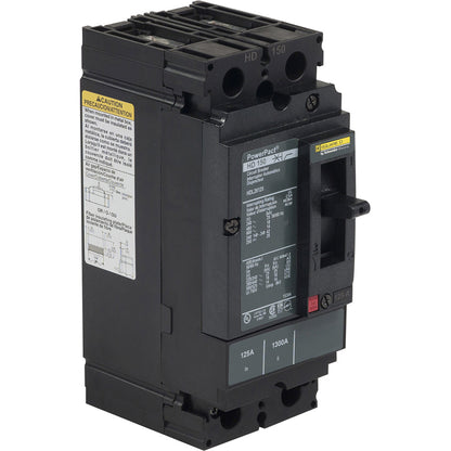 Square D HGL26035 Circuit Breaker | 600V 35A 2P 35kA@480V Feed-Thru Powerpact