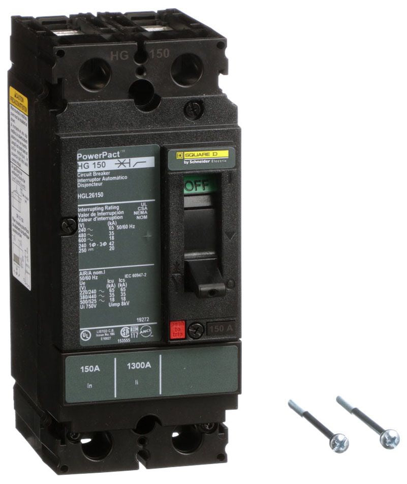HGL26150 - Schneider Electric/ Square D Feed-Thru 150 Amp 2 Pole Circuit Breaker - Essential Electric Supply