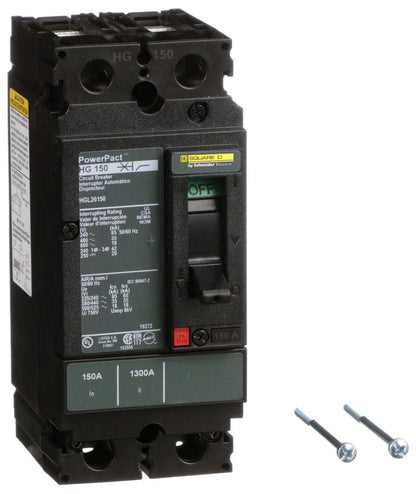 HGL26150 - Schneider Electric/ Square D Feed-Thru 150 Amp 2 Pole Circuit Breaker - Essential Electric Supply
