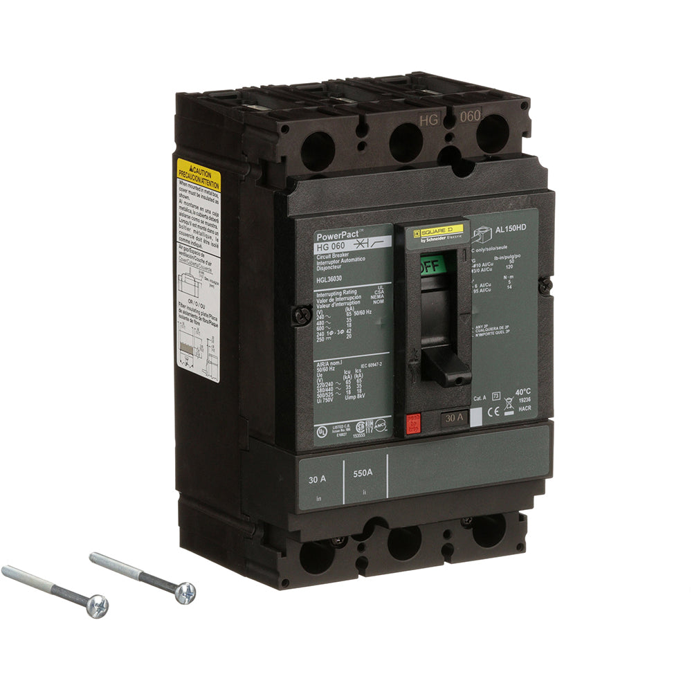 Square D HGL36030 Circuit Breaker | Powerpact HGL 600V 30A