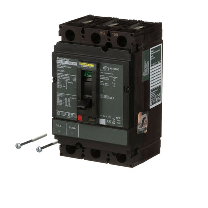 Square D HGL36070 Circuit Breaker | 600V 70A 3P 35kA@480V Feed-Thru Powerpact