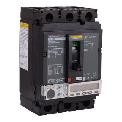Schneider Electric HGL36100U54X Circuit Breaker | 600V 100A 35kA@480V Feed-Thru Powerpact