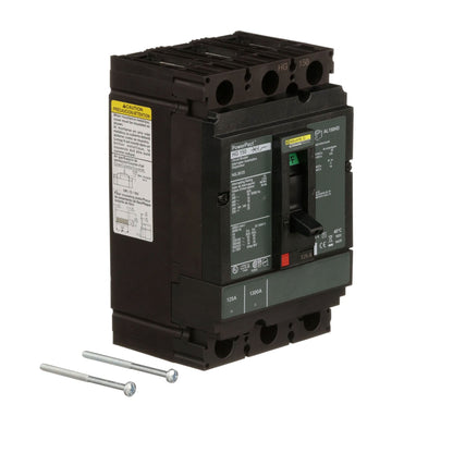 Square D HGL36125 Circuit Breaker | 600V 125A 3P 35kA@480V Feed-Thru Powerpact