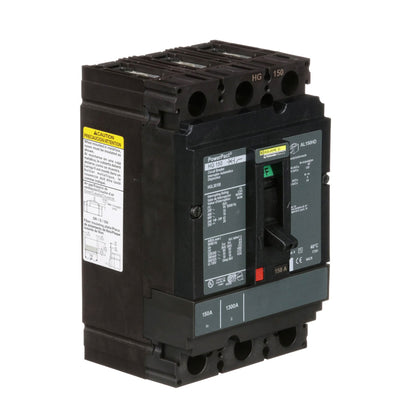 Square D HGL36150 Circuit Breaker | 600V 150A 3P 35kA@480V Feed-Thru Powerpact