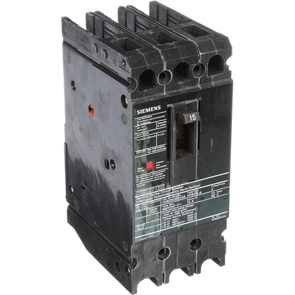 Siemens HHED63B015A Molded Case Circuit Breaker | 600V 15A 3P 65kA@480V Bolt-On Sentron Series