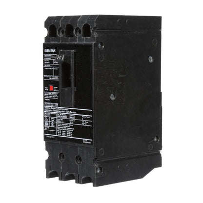 Siemens HHED63B020 Molded Case Circuit Breaker | 600V 20A 3P 65kA@480V Bolt-On Sentron Series