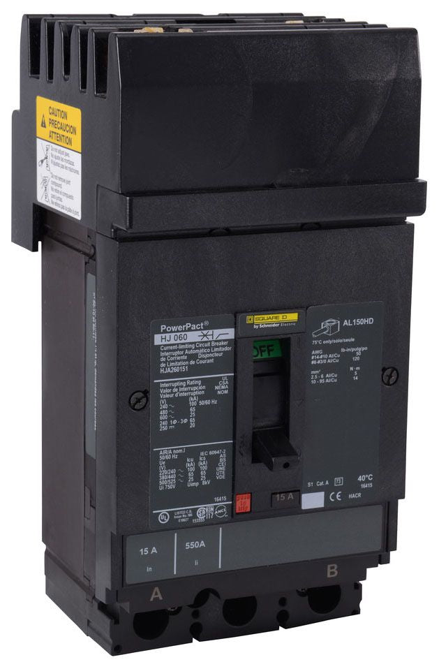 HJA261504 - Square D I-Line Style Plug-In 150 Amp 2 Pole Circuit Breaker - Essential Electric Supply