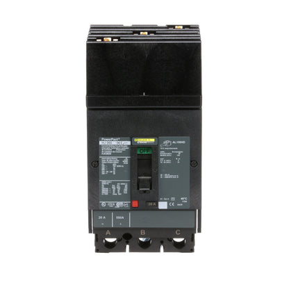Square D HJA36020 Circuit Breaker | 600V 20A 3P 65kA@480V I-Line Style Plug-In Powerpact