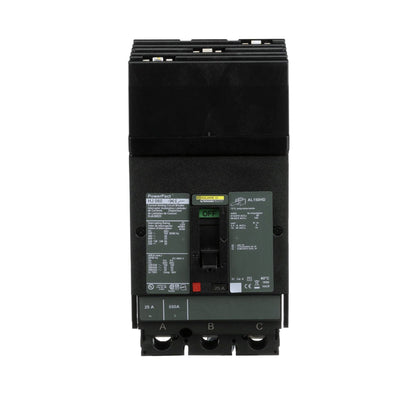 Square D HJA36025 Circuit Breaker | 600V 25A 3P 65kA@480V I-Line Style Plug-In Powerpact