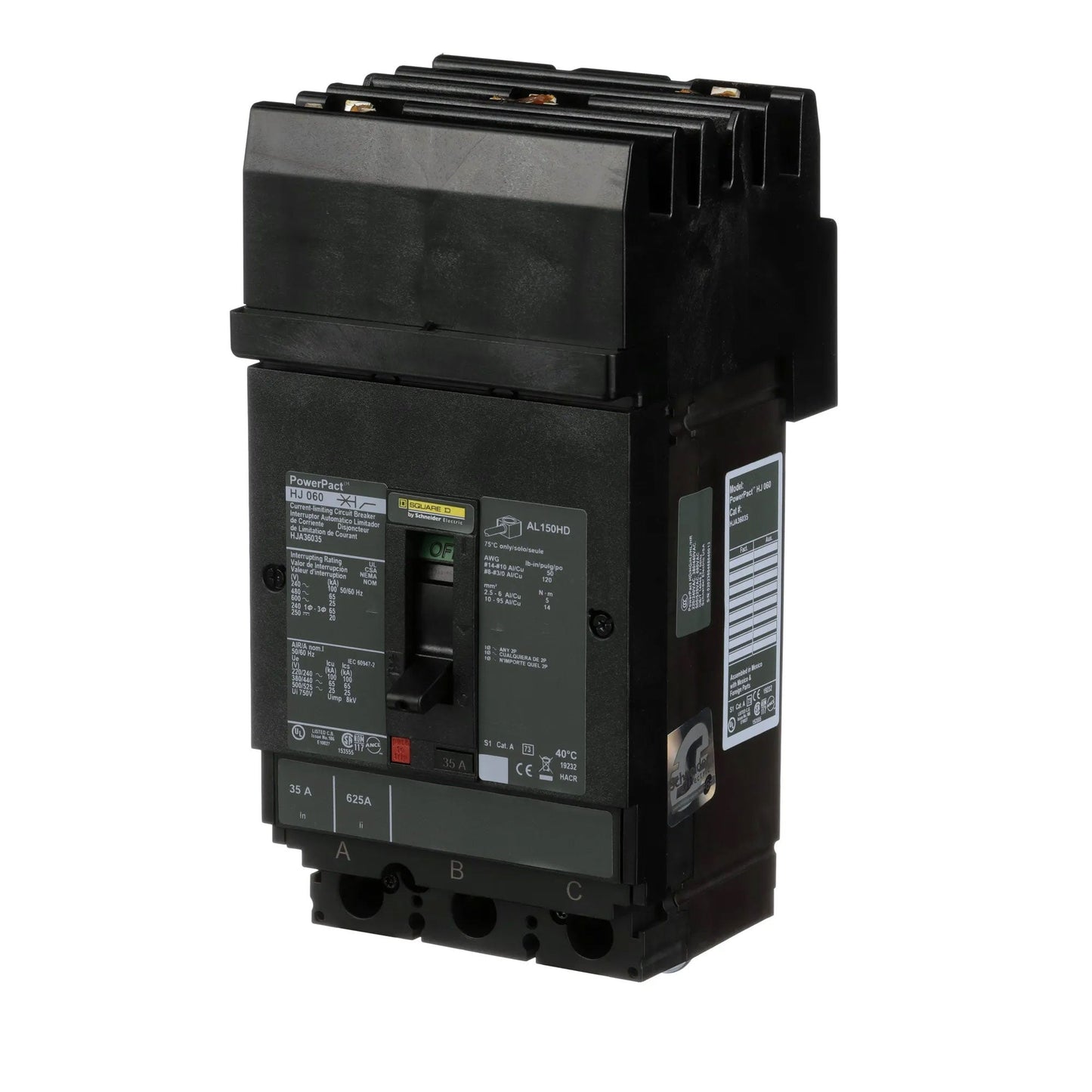 Square D HJA36035 Circuit Breaker | Powerpact HJA 600V 35A